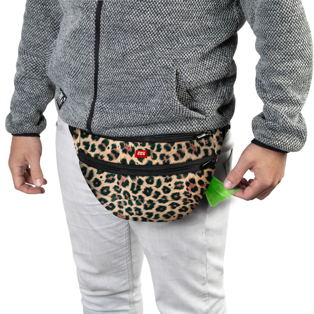 Поясна сумка-бананка для собак WAUDOG Family "Леопард" 33х17х10 см (363-4066) - зображення 5