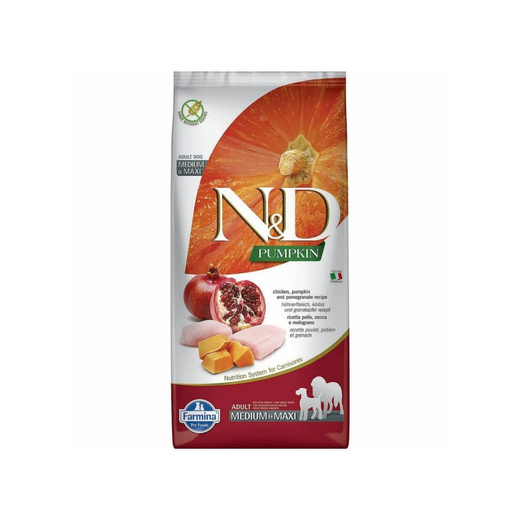 Сухий корм для собак Farmina Grain Free ADULT MEDIUM&MAXI з гарбузом, куркою, гранатом 12 кг (8010276033352) - зображення 1