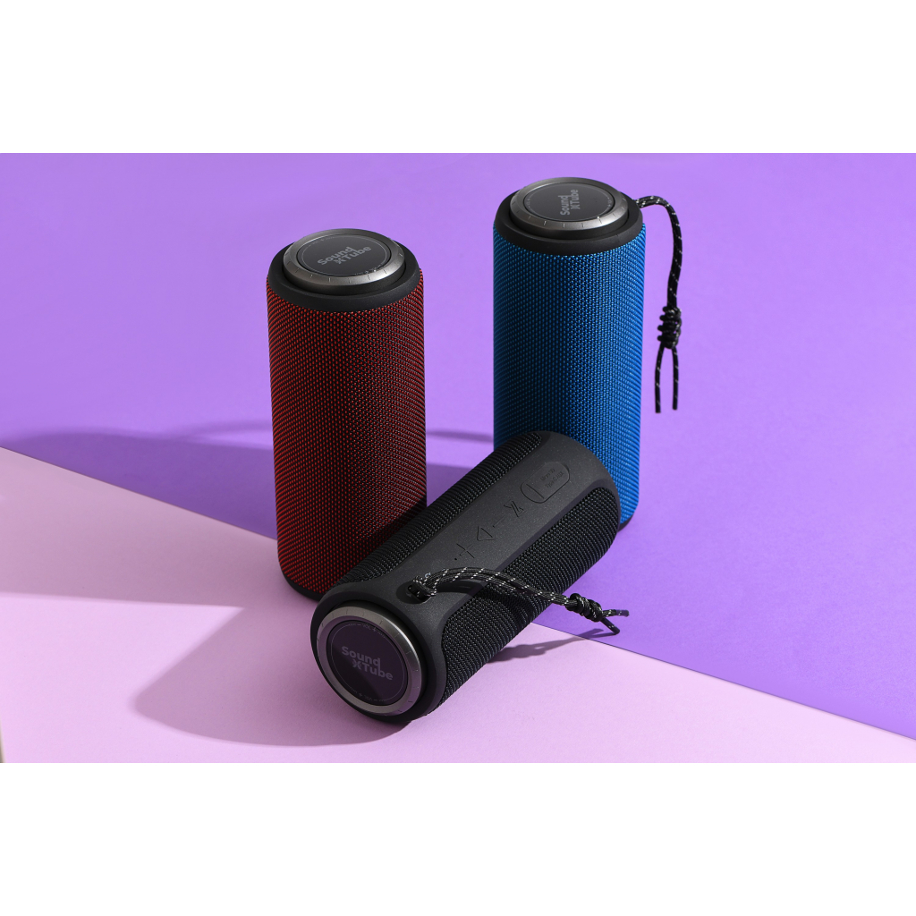 Акустична система 2E SoundXTube TWS MP3 Wireless Waterproof Red (2E-BSSXTWRD) - зображення 2