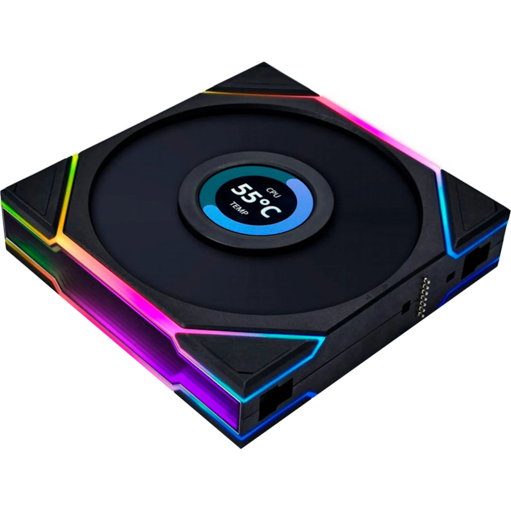 Кулер до корпусу Lian Li Reverse TL LCD 140-1, Black (G99.14RTLLCD1B.00) - зображення 4