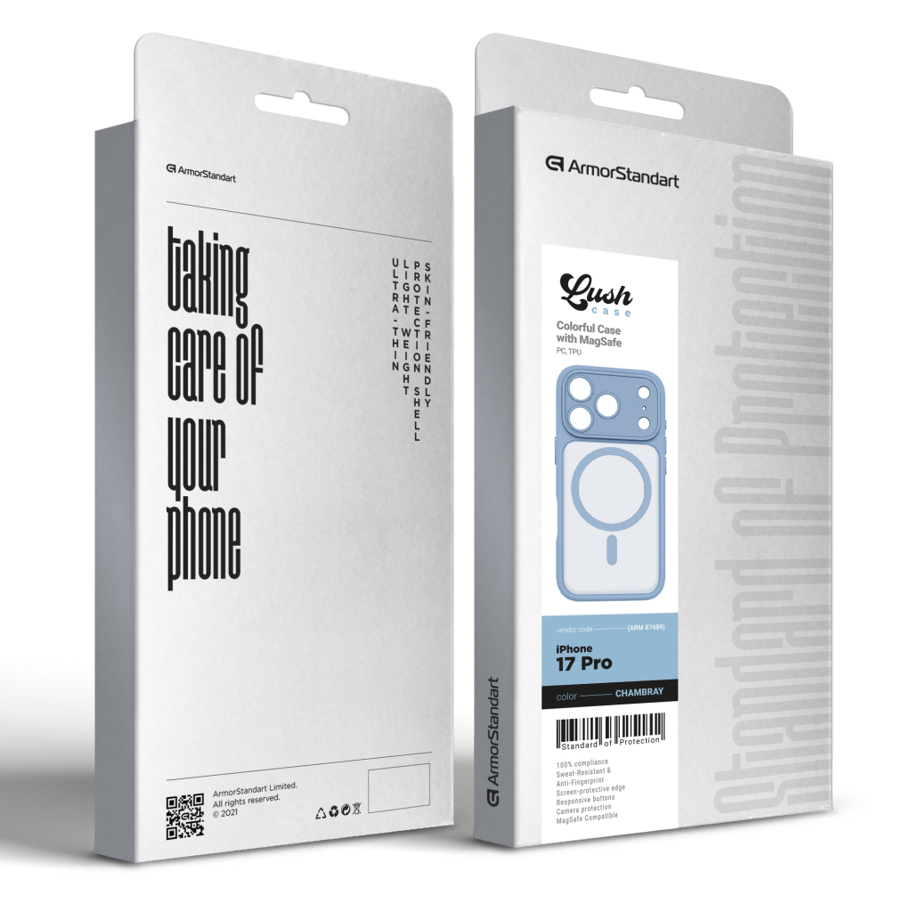 Чохол до мобільного телефона Armorstandart Lush MagCase Apple iPhone 17 Pro Chambray (ARM87489) - зображення 3