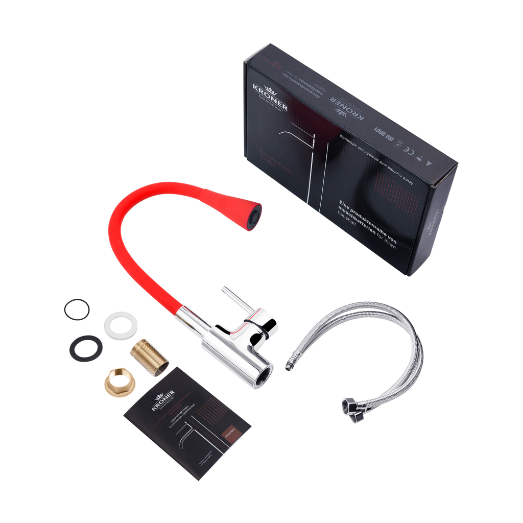 Змішувач Kroner Kuche-C031RED (CV024337) - зображення 9