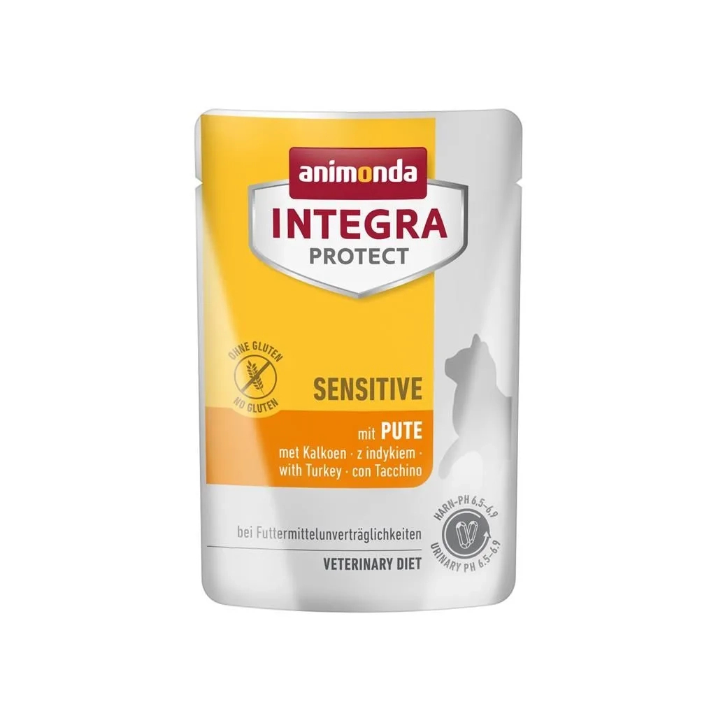 Вологий корм для кішок Animonda Integra Protect Sensitive with Turkey з харчовою непереносимістю (4017721867207) - зображення 1