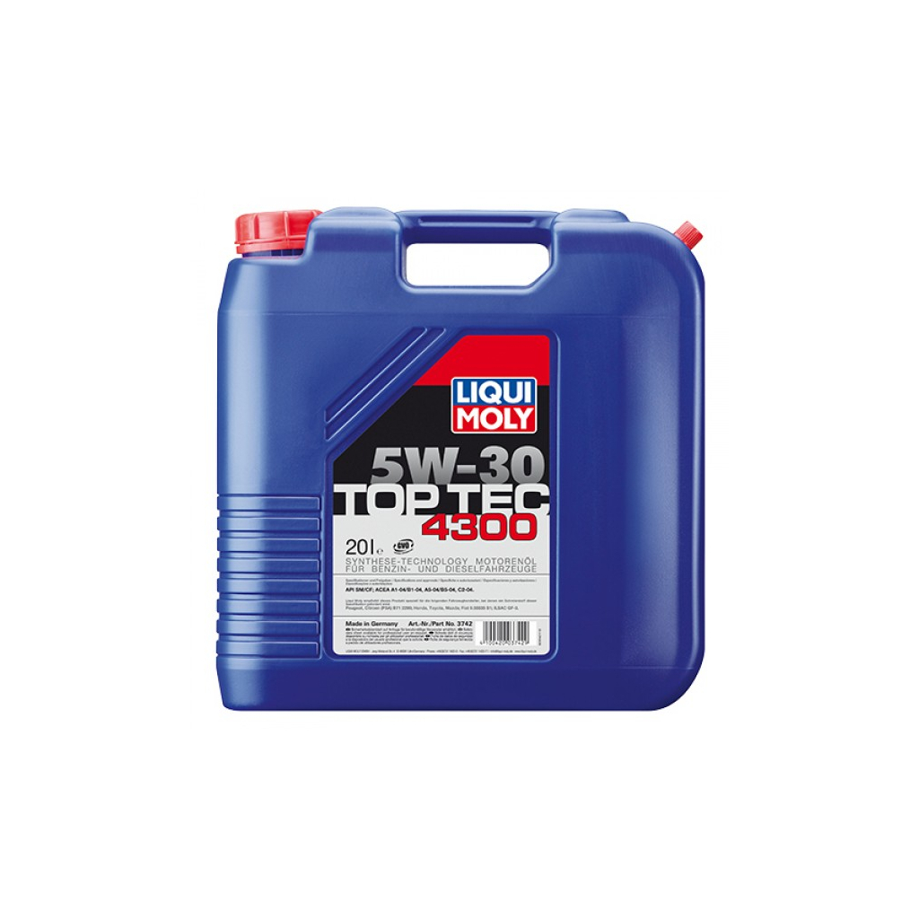 Моторна олива Liqui Moly Top Tec 4300 SAE 5W-30 20л. (3742) - зображення 1