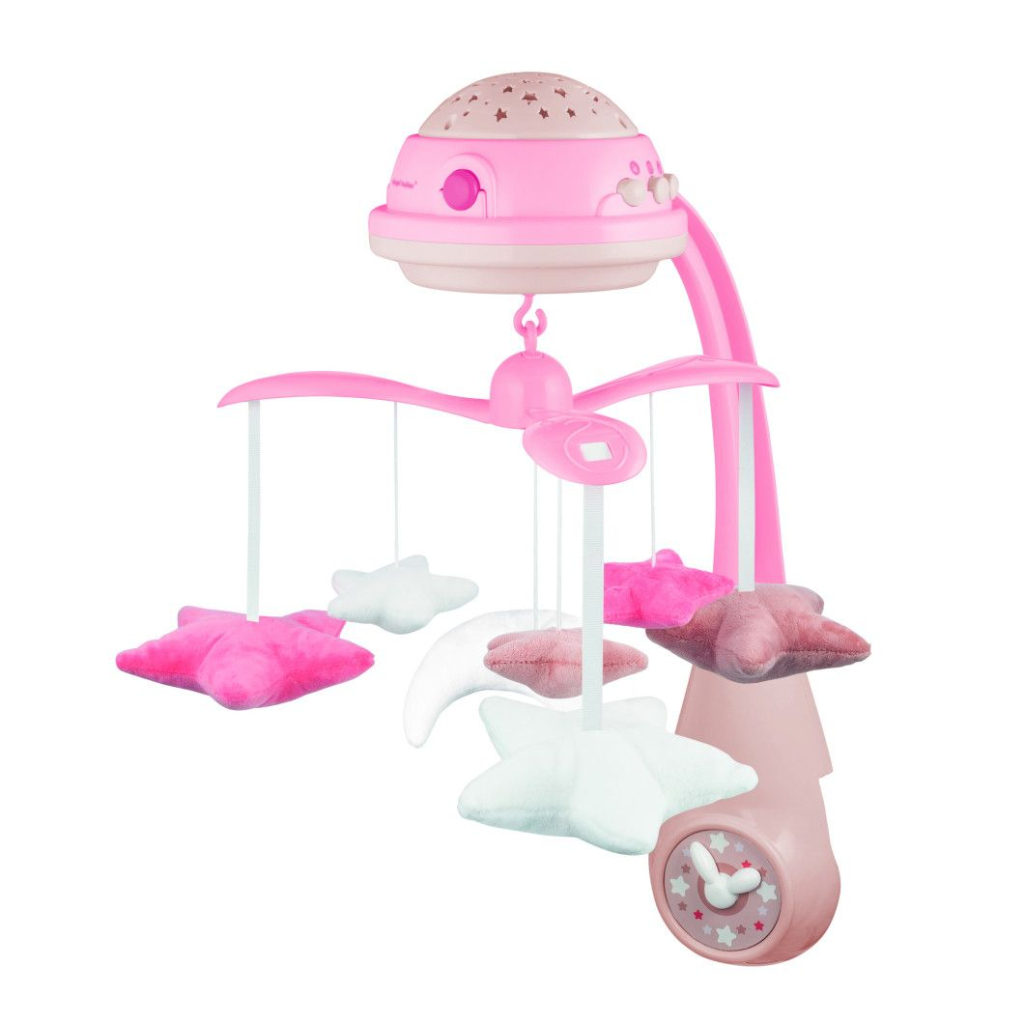 Мобіле Canpol Карусель музична електрична з проектором - рожева (75/100_pin) - зображення 1