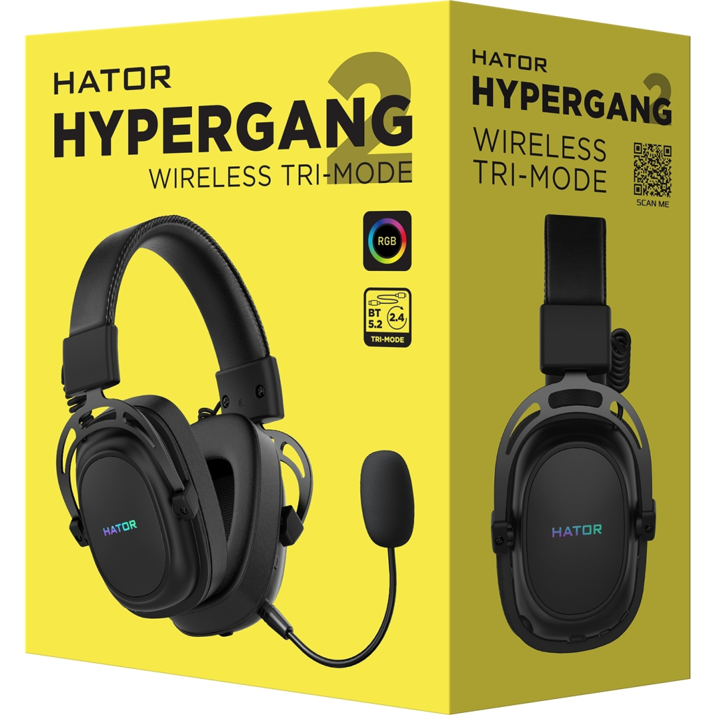 Навушники Hator Hypergang 2 Wireless Tri-Mode Black (HTA-950) - зображення 5