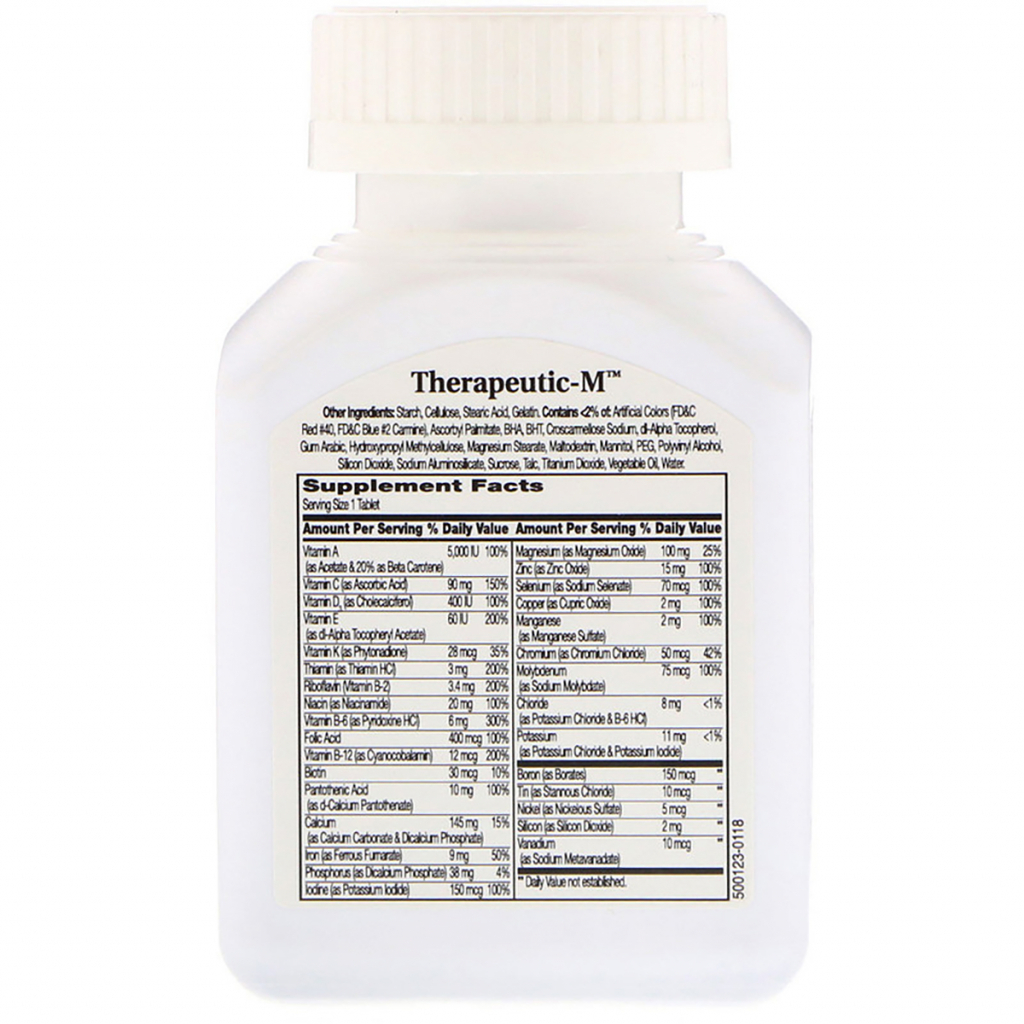 Мультивітамін 21st Century Мультивітаміни Терапевтичні, Therapeutic-M, 130 таблеток (CEN-22368) - зображення 2