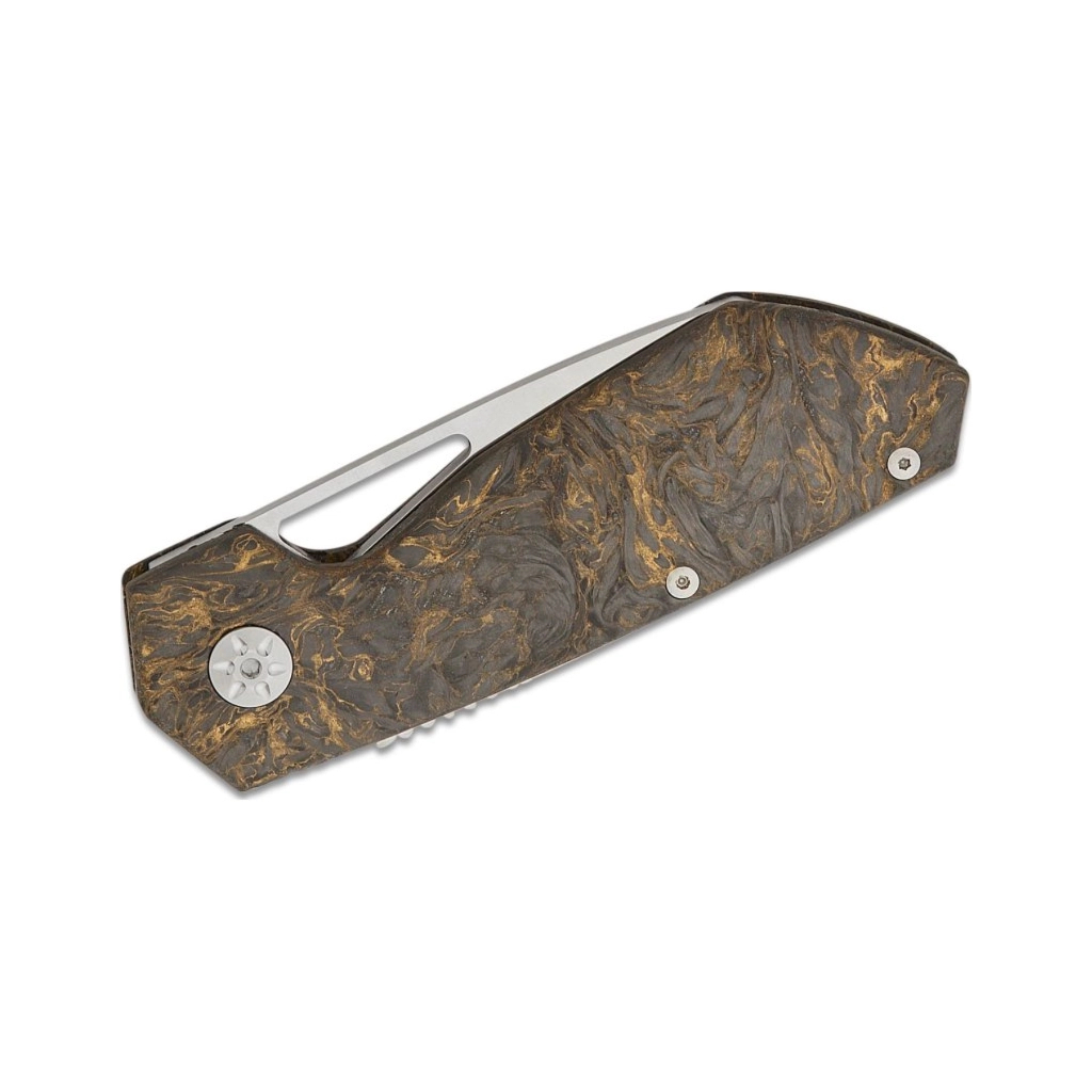 Ніж Maserin W2, M390, fat carbon, чорно-золотистий (371/G) - зображення 3