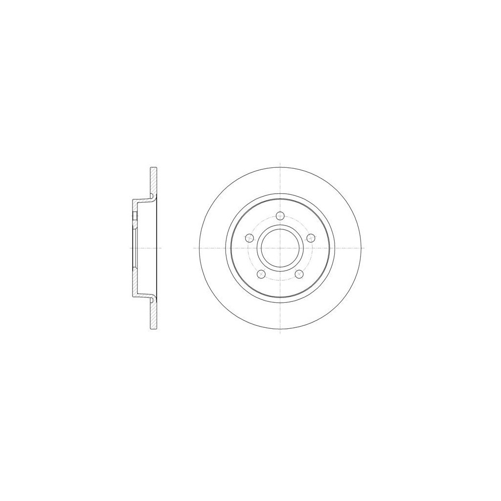 Гальмівний диск REMSA 61503.00 - зображення 1