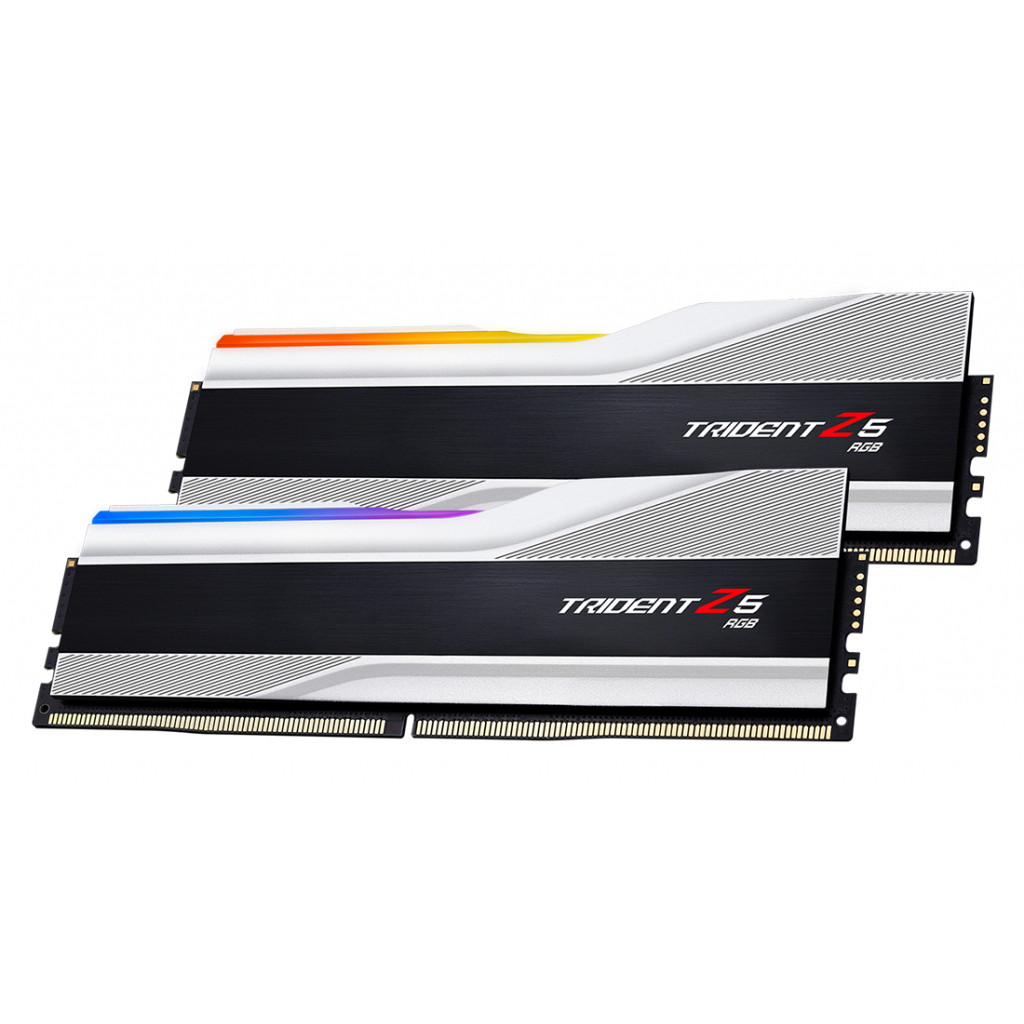 Модуль пам'яті для комп'ютера DDR5 32GB (2x16GB) 5600 MHz Trident Z5 RGB Silver G.Skill (F5-5600J4040C16GX2-TZ5RS) - зображення 4