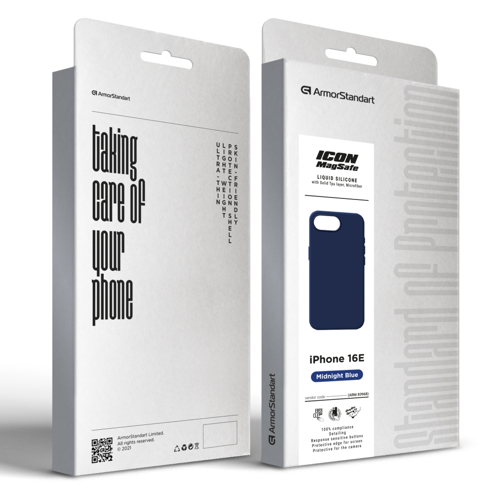 Чохол до мобільного телефона Armorstandart ICON2 MagSafe Apple iPhone 16e Midnight Blue (ARM83968) - зображення 3