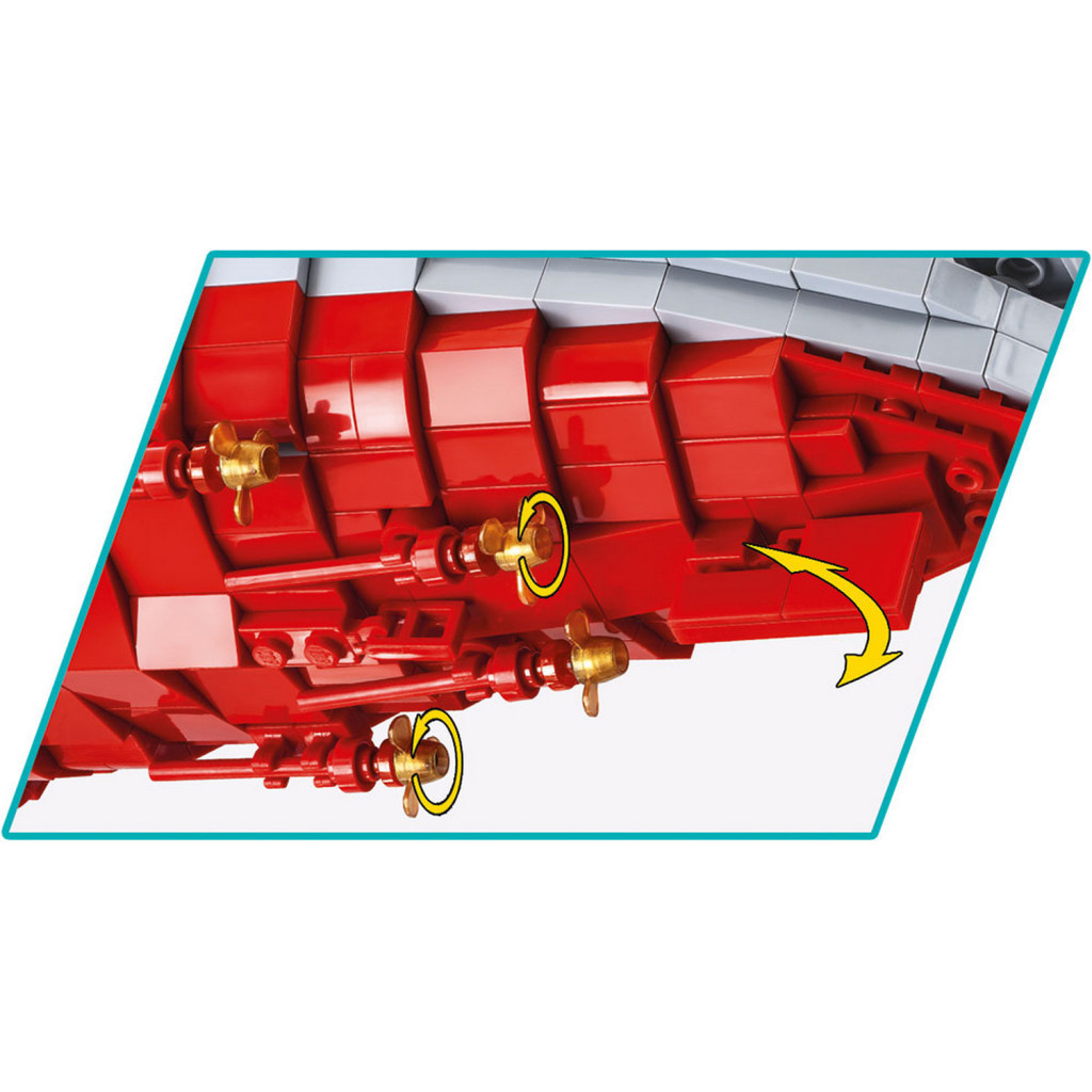 Конструктор Cobi Лінкор Ямато 1:300, 2665 деталей (COBI-4833) - зображення 4