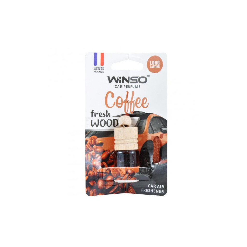 Ароматизатор для автомобіля WINSO Fresh Wood Coffee 4,5мл (530360) - изображение 1