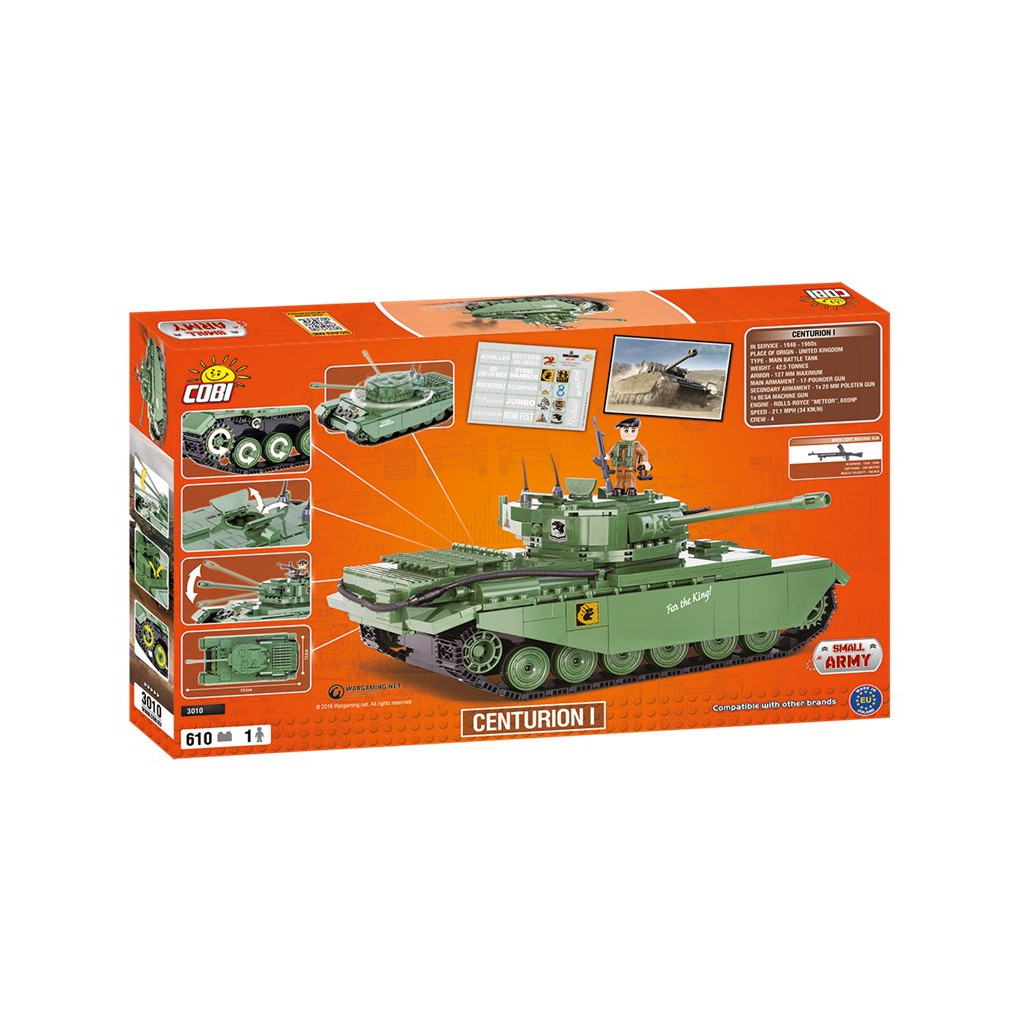 Конструктор Cobi World Of Tanks Центурион 610 деталей (5902251030100) - зображення 7