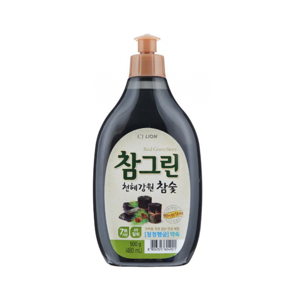 Засіб для ручного миття посуду Lion Chamgreen Деревне вугілля 480 мл (8806325604921) - зображення 1