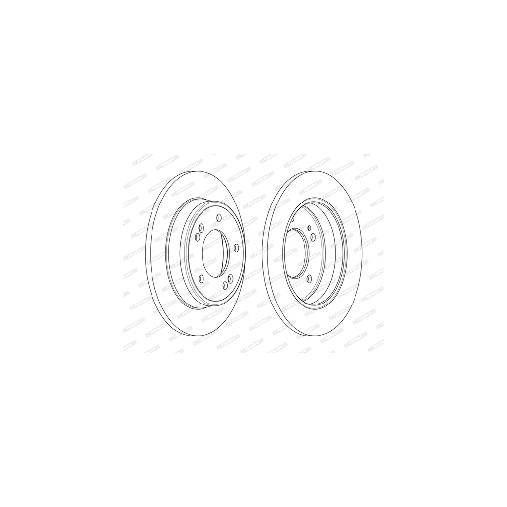 Гальмівний диск FERODO DDF2193C - зображення 1