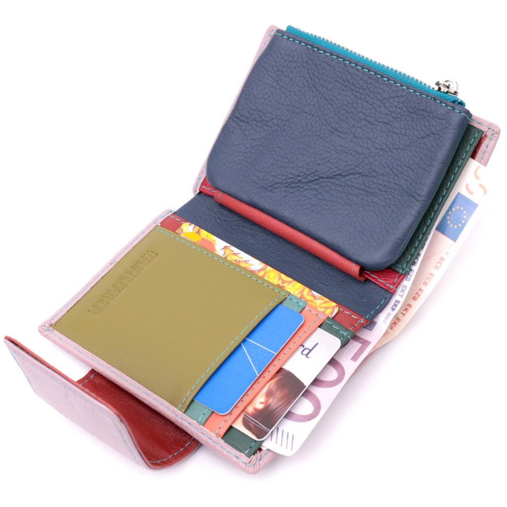 Портмоне ST Leather З натуральної шкіри Бежеве (19452) - зображення 7