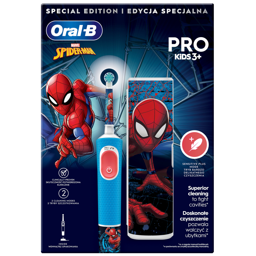 Електрична зубна щітка Oral-B D103.413.2KX Spiderman (8006540773567) - зображення 2