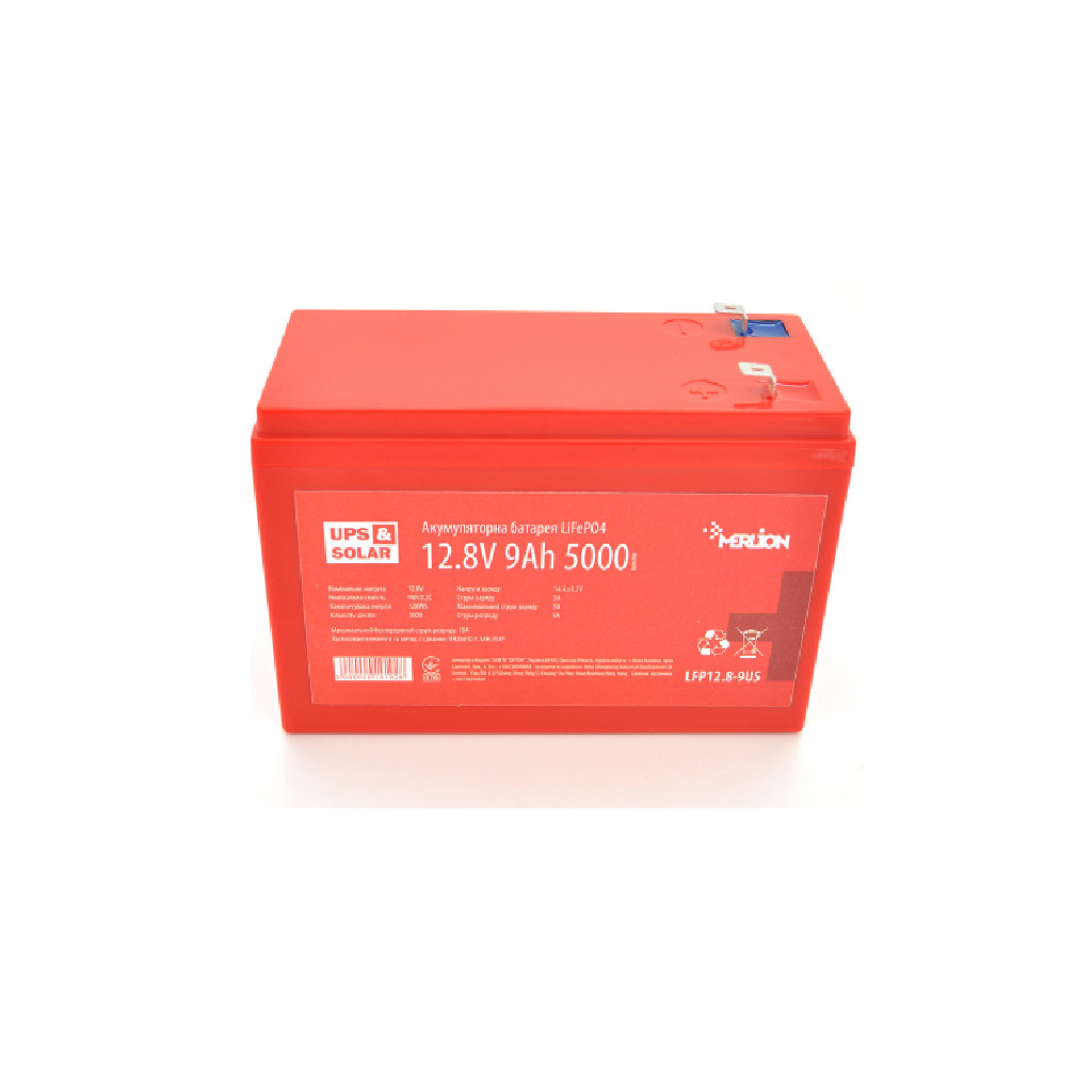 Батарея LiFePo4 Merlion LFP12.8-9US - зображення 1