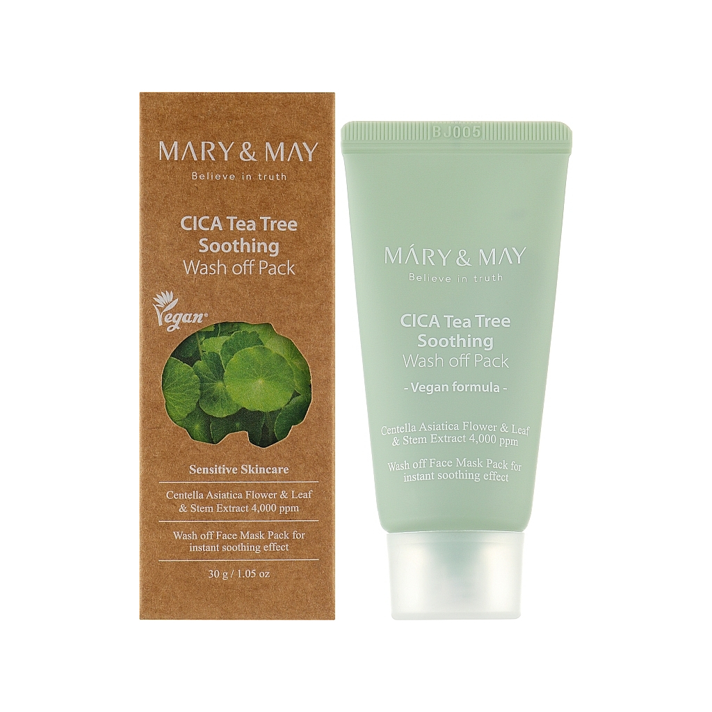 Маска для обличчя Mary & May Cica Tea Tree Soothing Wash Off Pack 30 г (8809670681852) - изображение 2