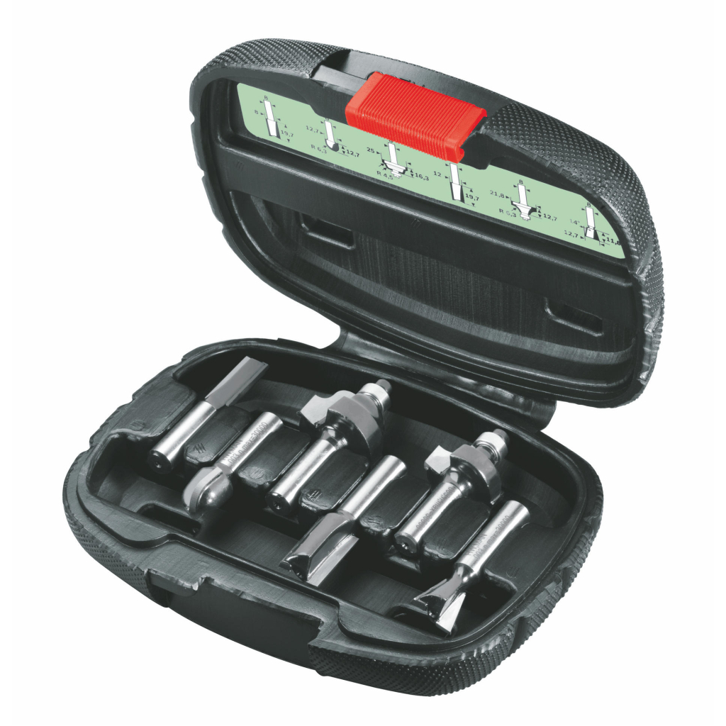 Набір фрез Bosch Expert for Wood 8мм, 6шт (2.607.019.463) - зображення 1