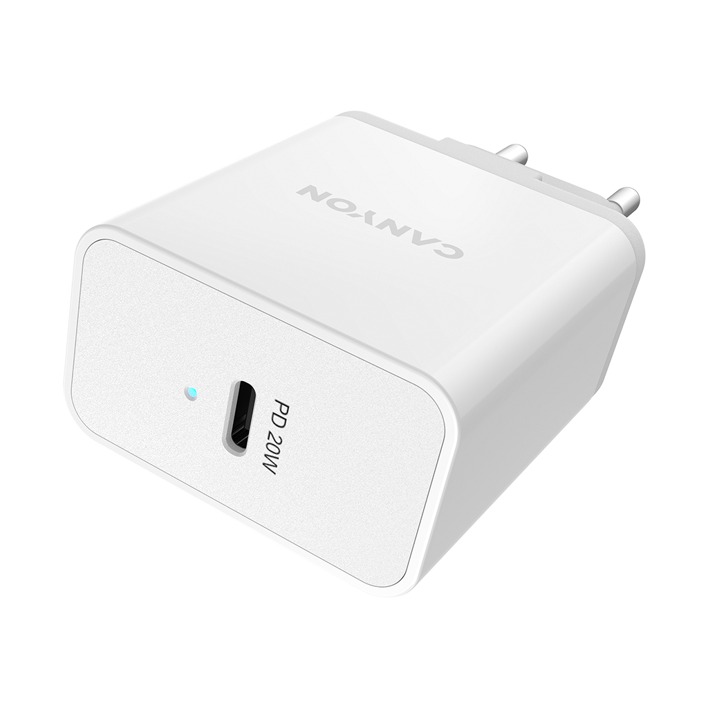 Зарядний пристрій Canyon PD WALL Charger 20W (CNE-CHA20W) - зображення 1