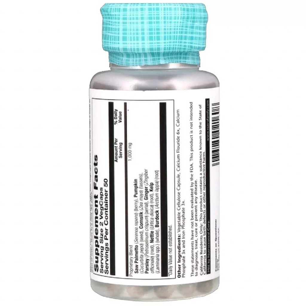 Мультивітамін Solaray Комплекс Для Підтримки Функції простати, Prostate Blend SP-1 (SOR-02160) - зображення 2