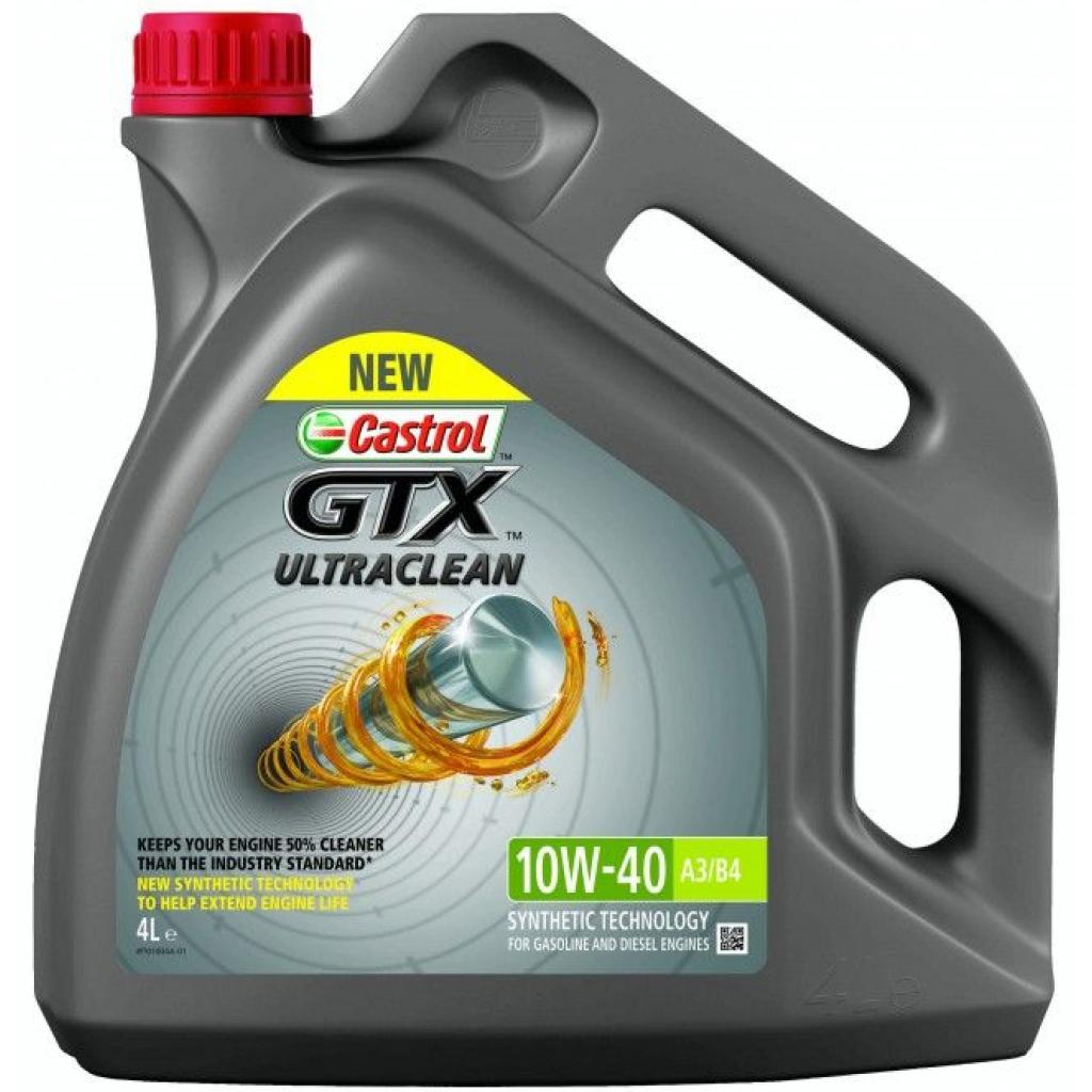Моторна олива Castrol GTX 10W-40 4л (CS 10W40 GTX A3B4 4L) - изображение 1