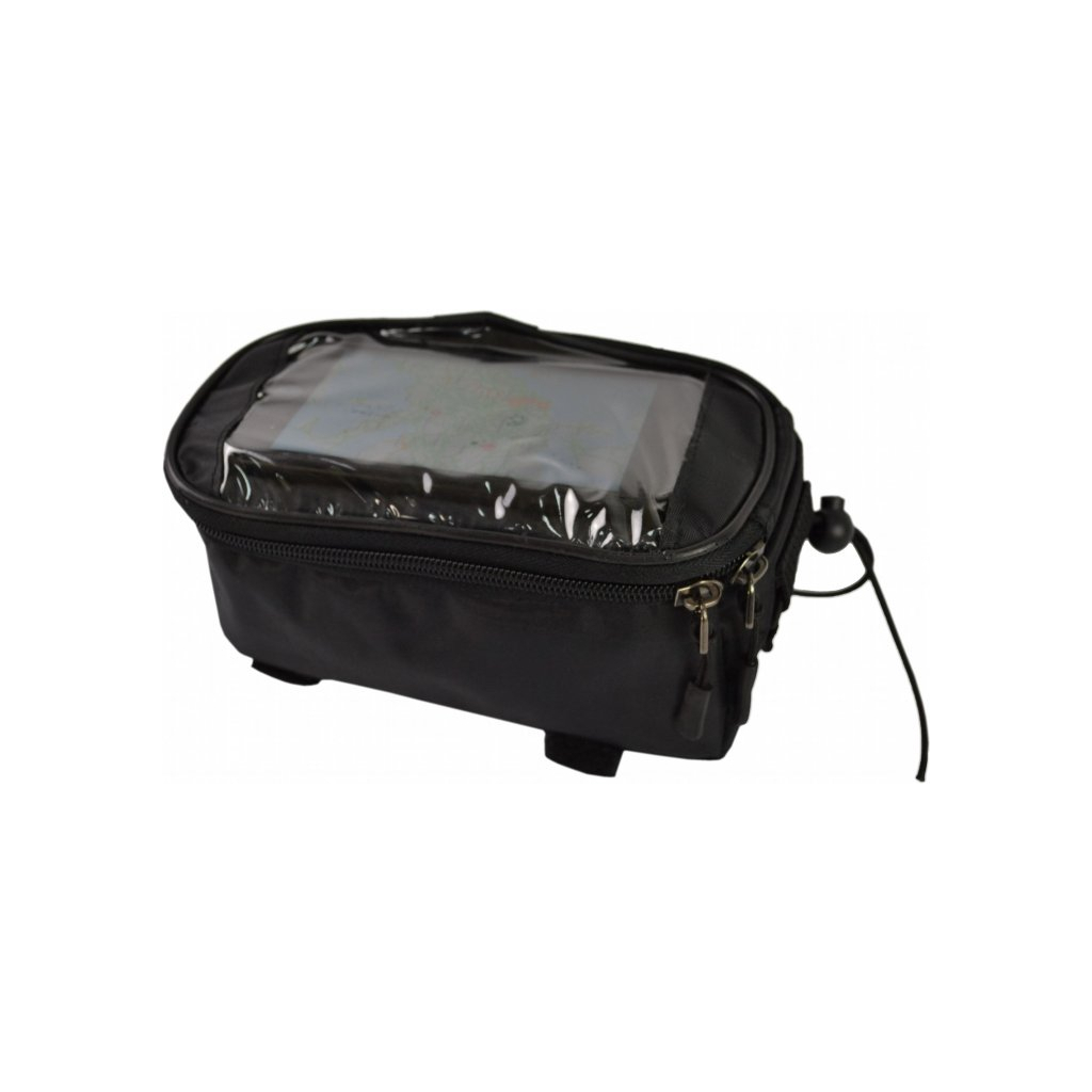 Велосумка нарамна Poputchik під смартфон 20х12х10 см Black (MFV63306-001) - зображення 3