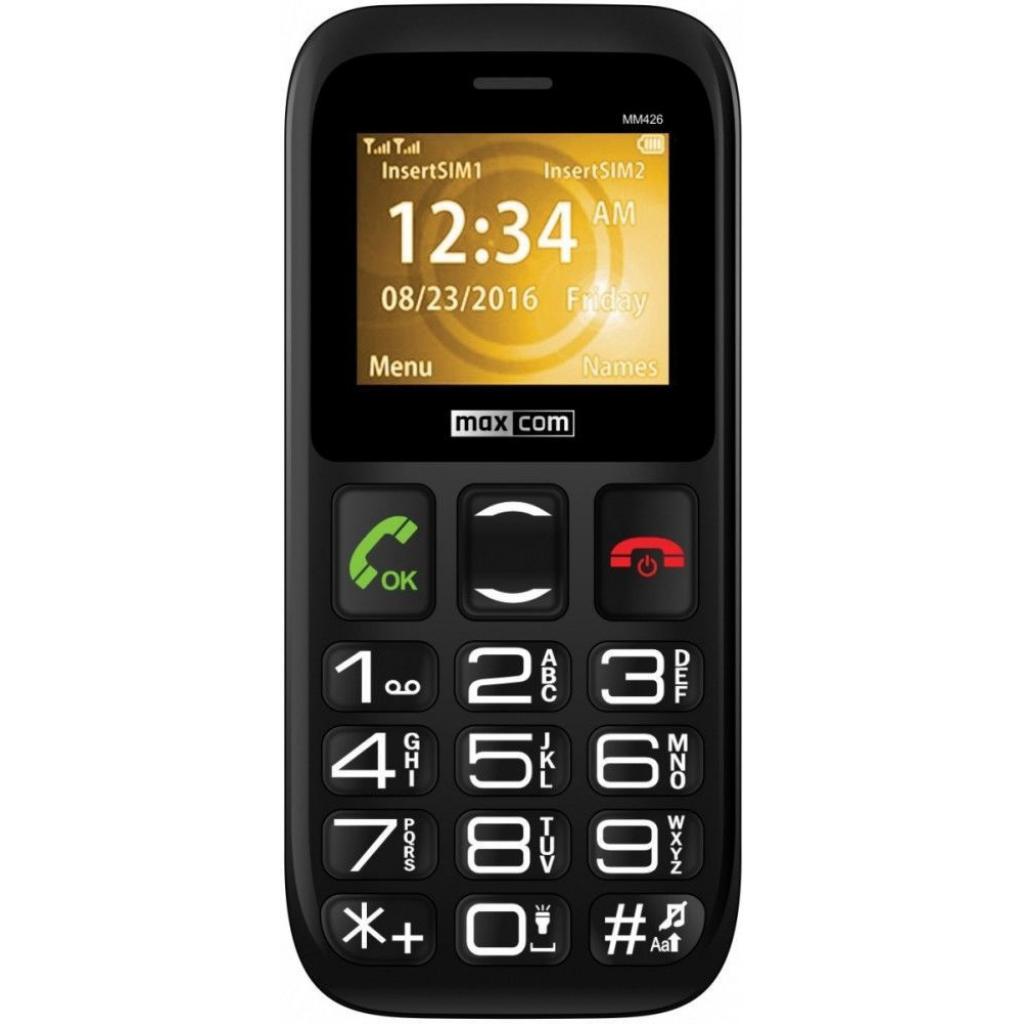 Мобільний телефон Maxcom MM426 Black - зображення 1