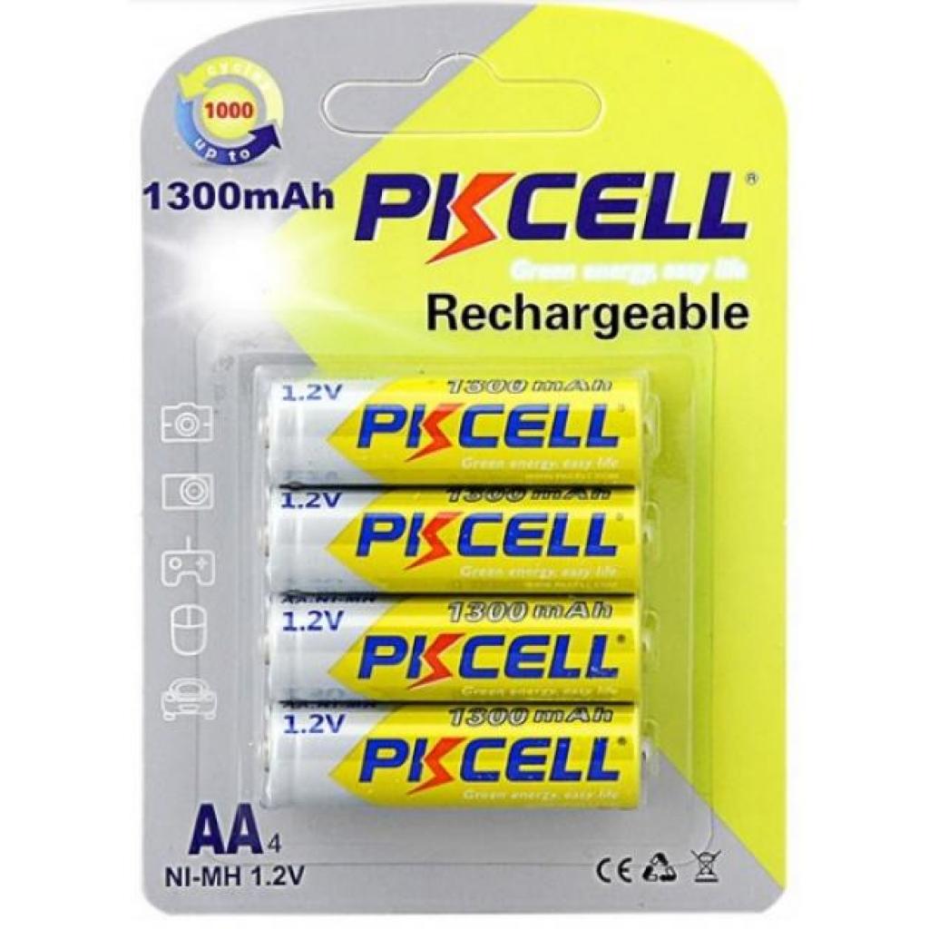 Акумулятор PkCell AA R6 NiMH 1300mAh * 4 (PC/AA1300-4BR) - зображення 1