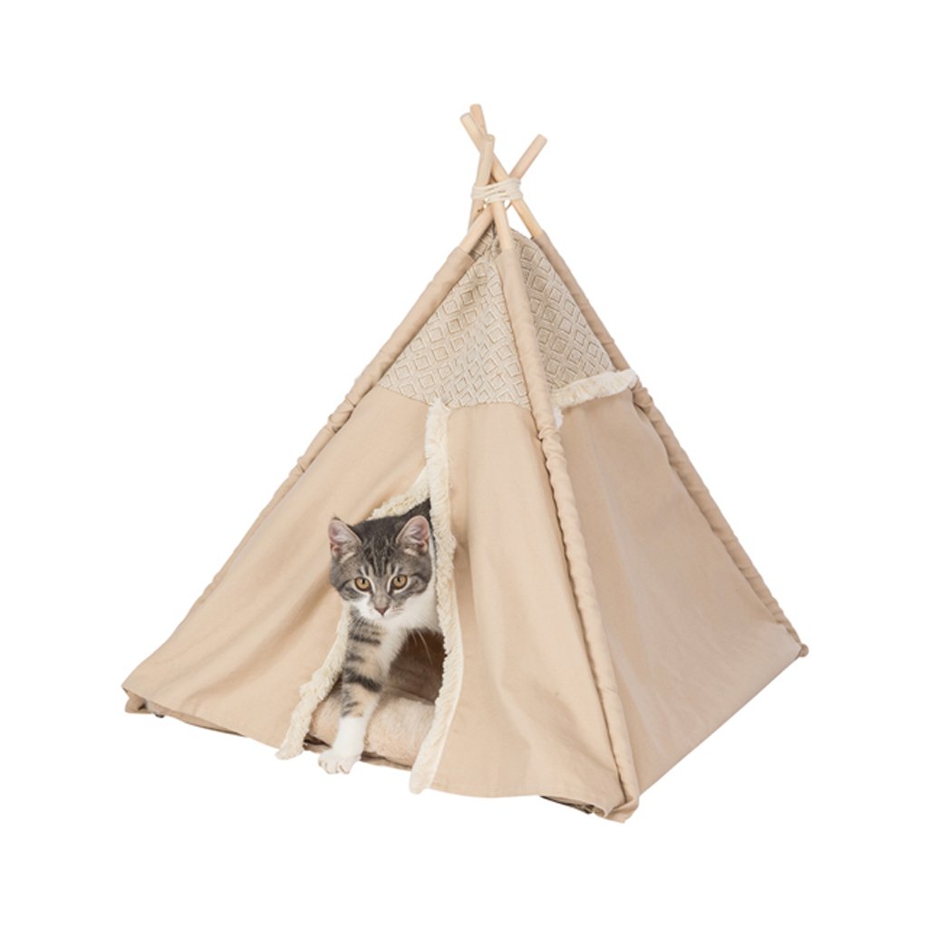 Будиночок для тварин Trixie Бохо 55х65х55 см бежевий (4053032619333) - изображение 5