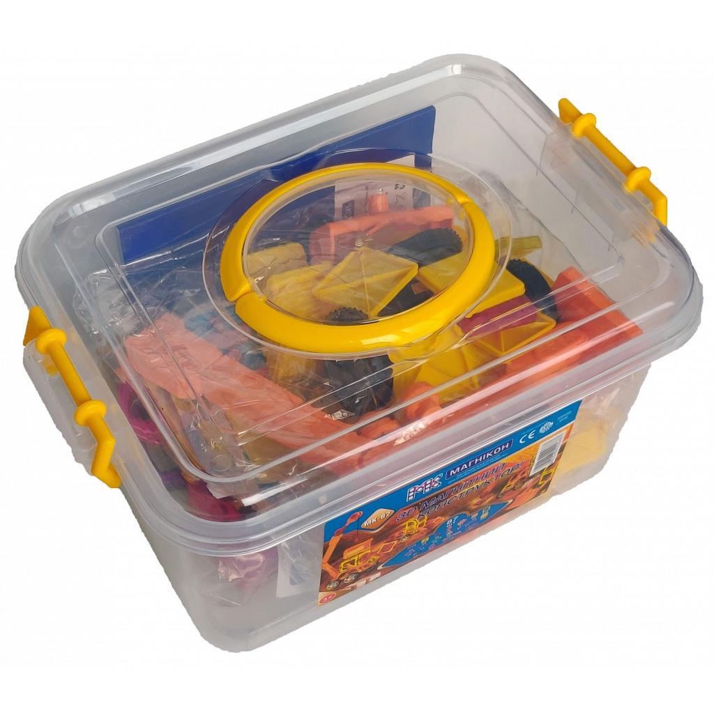 Конструктор Магнікон 87 деталей Plastic box (MK-87) - зображення 3