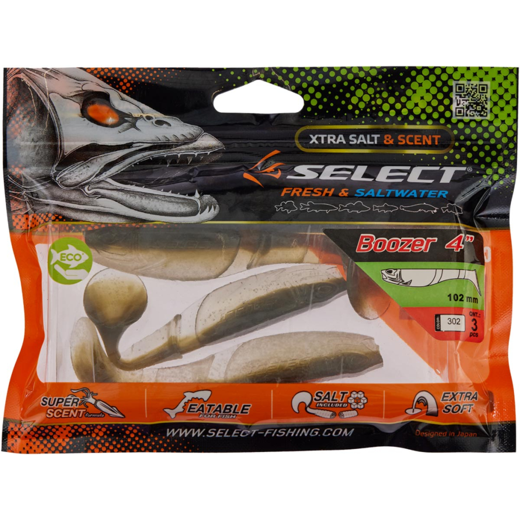 Силікон рибальський Select Boozer 4" 302 (3 шт/уп) (1870.71.60) - изображение 2