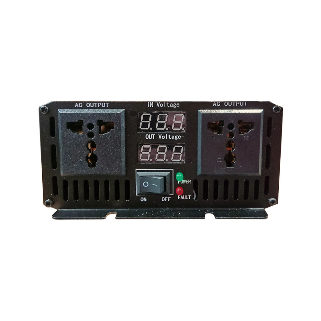 Автомобільний інвертор Choetech 12V/220V 2500 Вт, чиста синусоїда (CJ5000Q-BK-ZX) - зображення 2