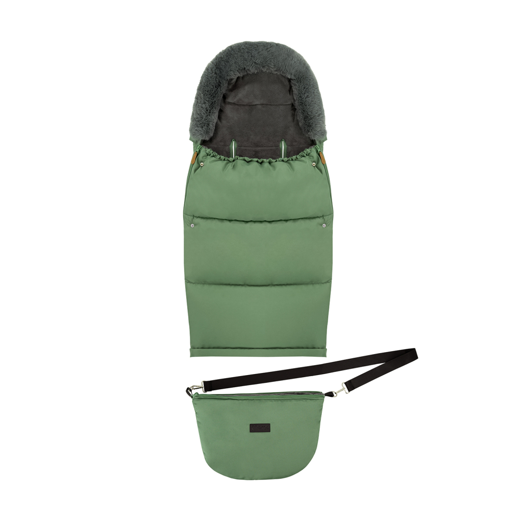 Зимовий конверт MoMi Sleeping bag 2 в 1 green (AKCE00051) - изображение 1