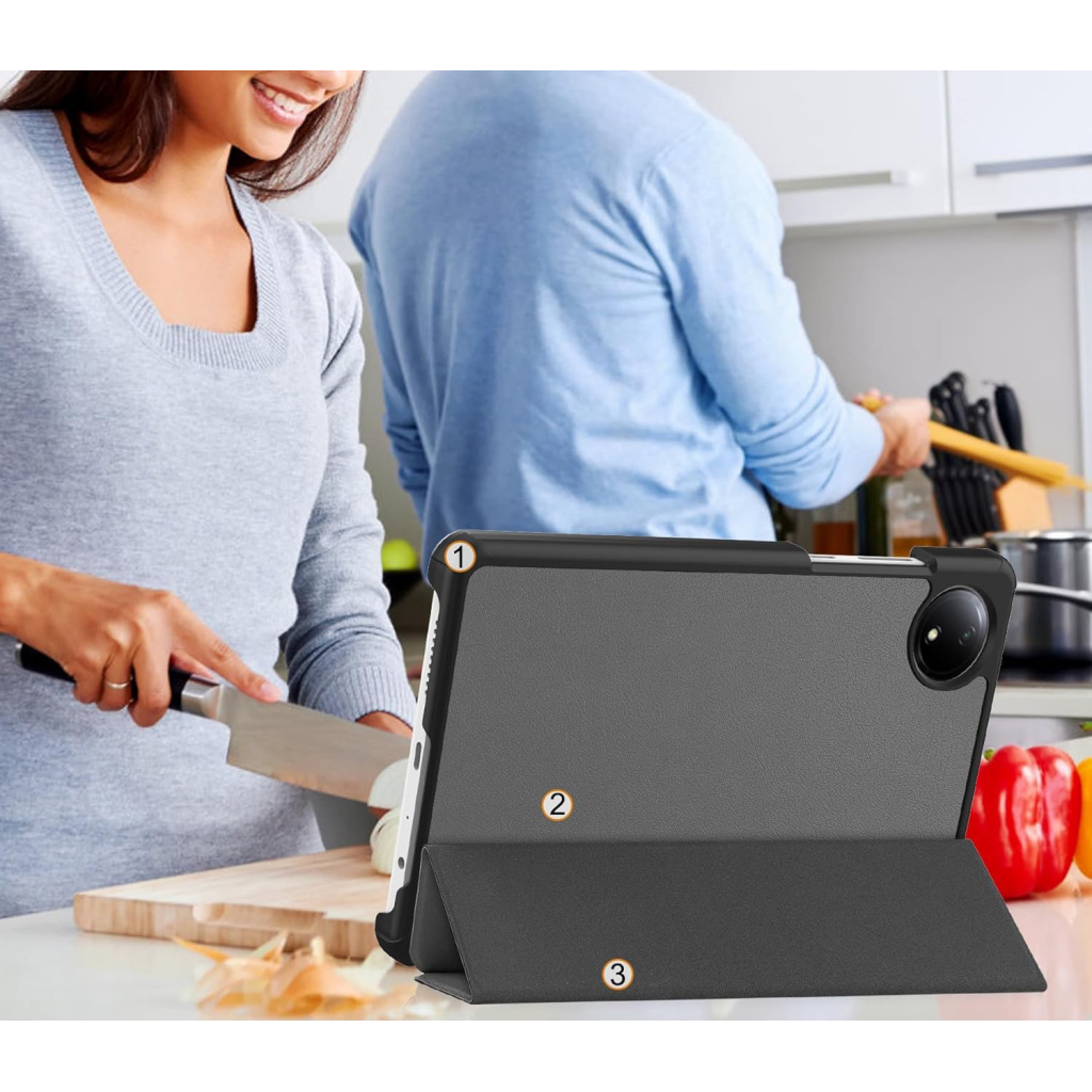 Чохол до планшета BeCover Smart Case Xiaomi Redmi Pad SE 8.7" Gray (711907) - зображення 6