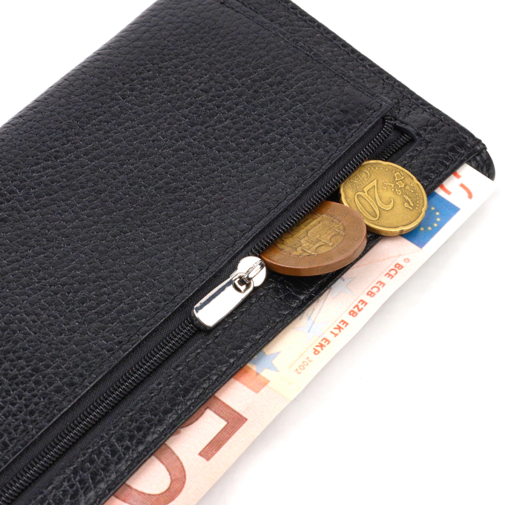 Гаманець Canpellini З натуральної шкіри Чорний (21822) - зображення 7