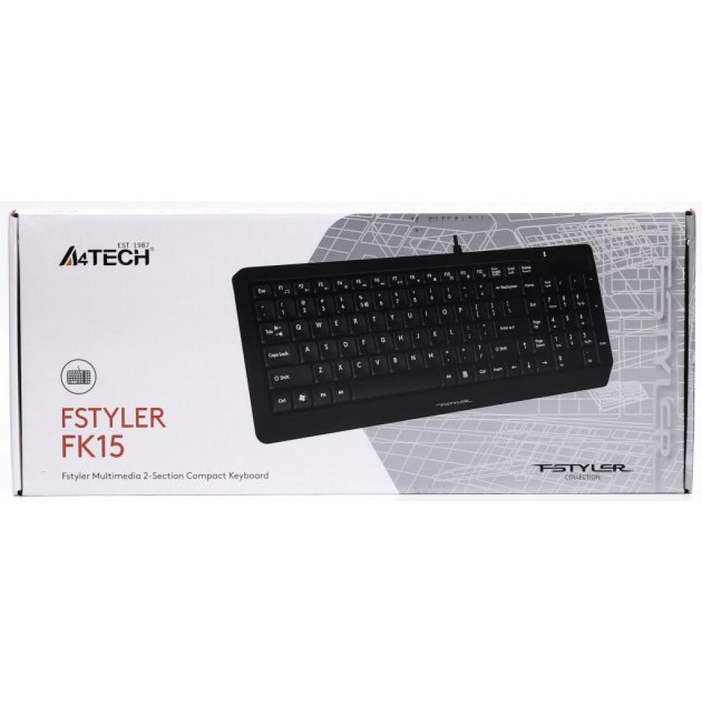 Клавіатура A4Tech FK15 Black (4711421957861) - зображення 10