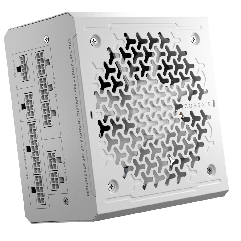 Блок живлення Corsair 1000W RM1000e ATX 3.1 White (CP-9020294-EU) - зображення 1