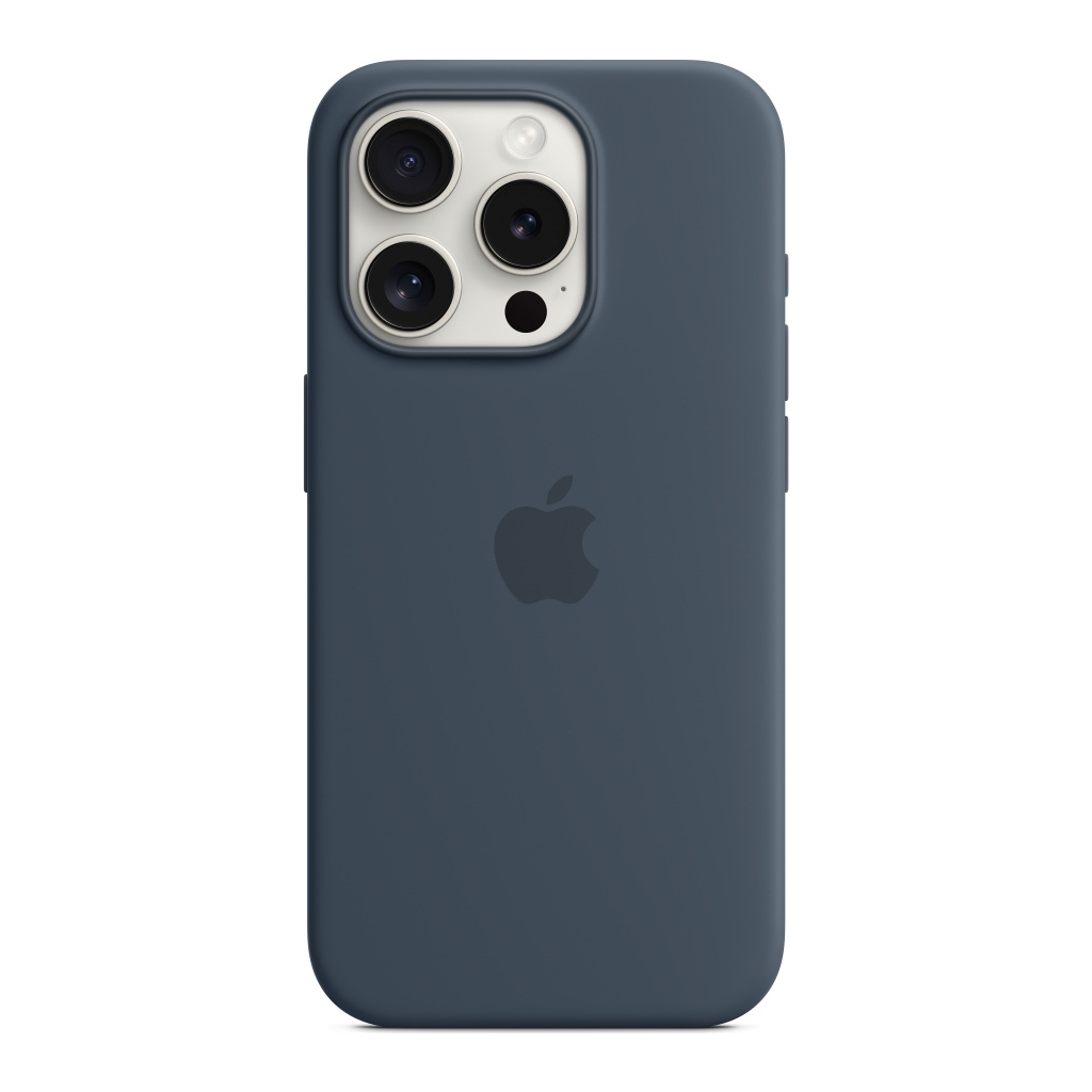 Чохол до мобільного телефона Apple iPhone 15 Pro Silicone Case with MagSafe Storm Blue (MT1D3ZM/A) - зображення 3