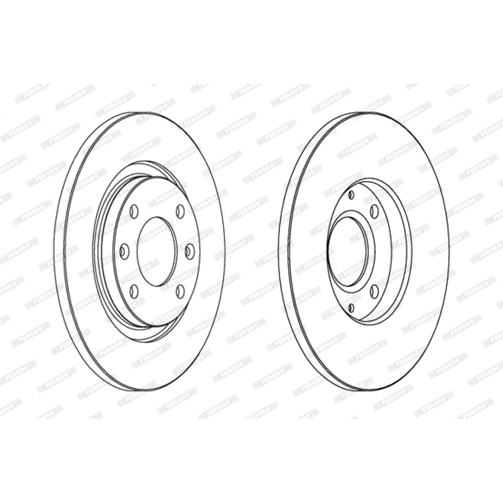 Гальмівний диск FERODO DDF1000 - зображення 1