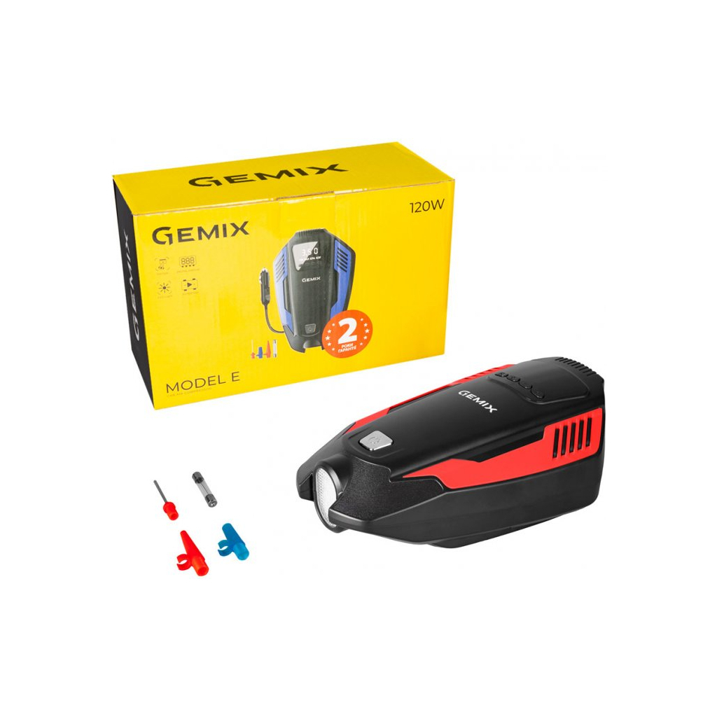 Автомобільний компресор Gemix Model E black/red (10700095) - зображення 2