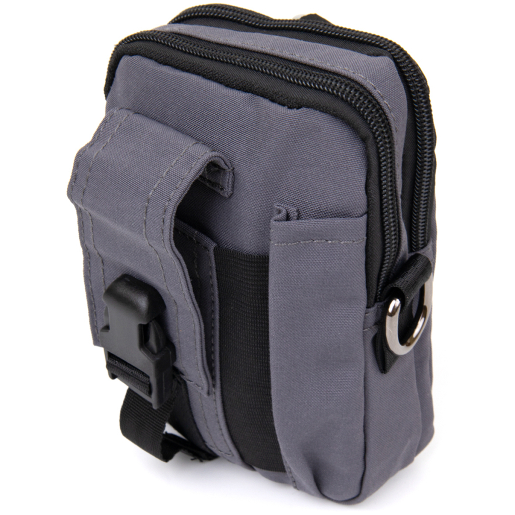 Сумка Vintage На пояс нейлон Сіра (20646) - зображення 1