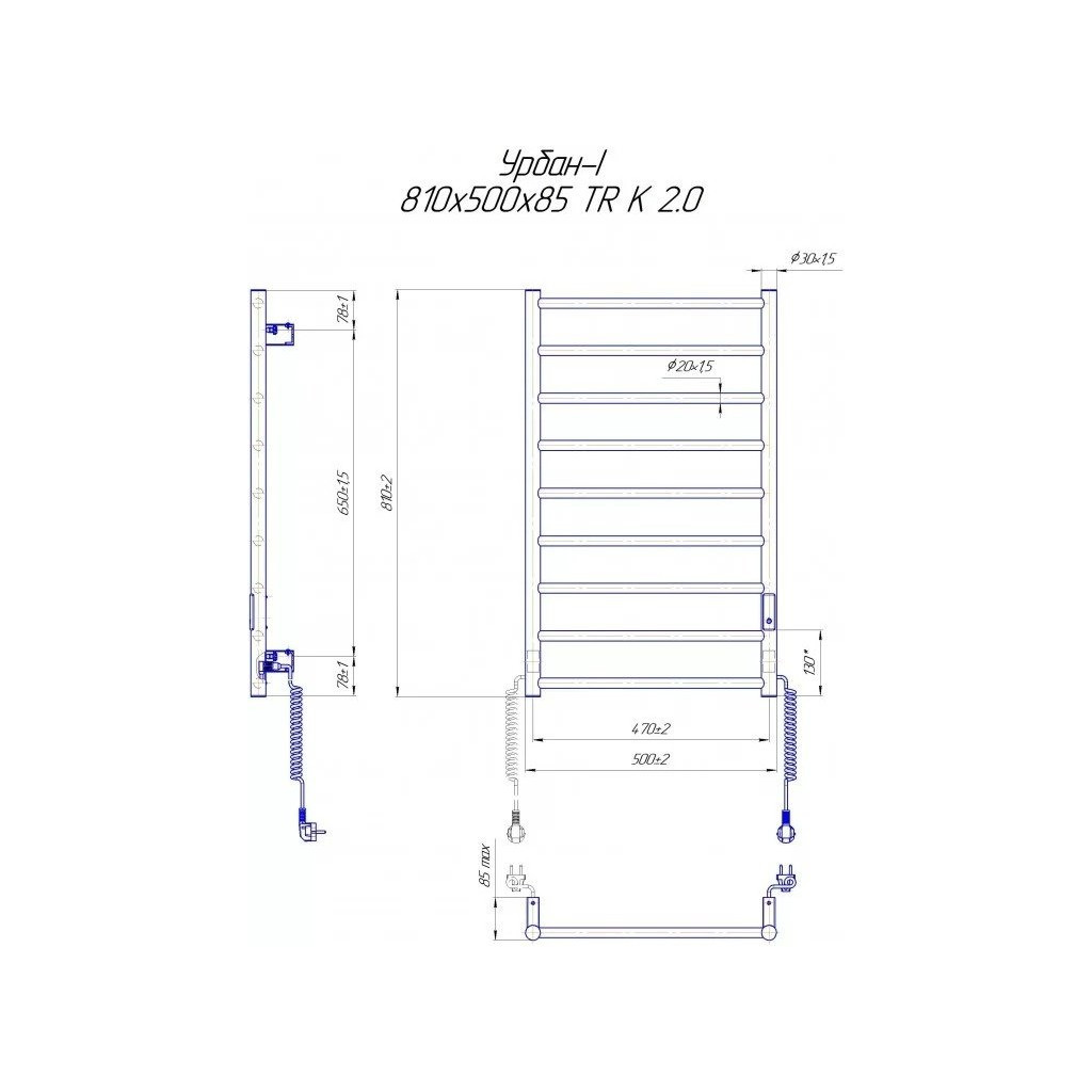 Сушарка для рушників MARIO 2.3.8300.10.P - зображення 4