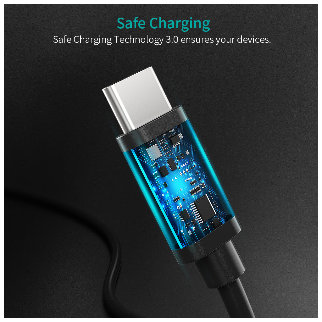 Дата кабель USB-C to USB-C 0.5m Choetech (CC0001-V4-PE) - зображення 3