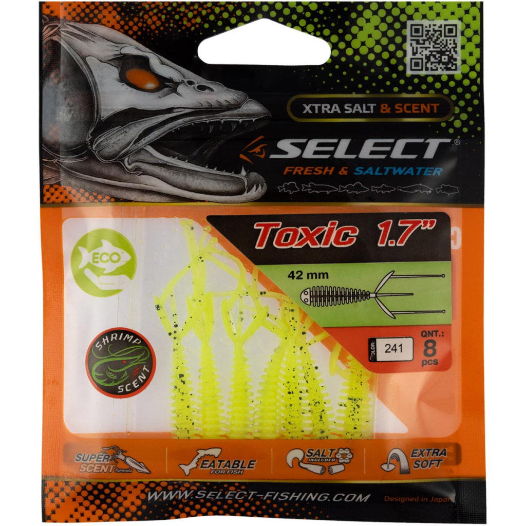 Силікон рибальський Select Toxic 1.7" 241 (8 шт/уп) (1870.73.21) - зображення 2