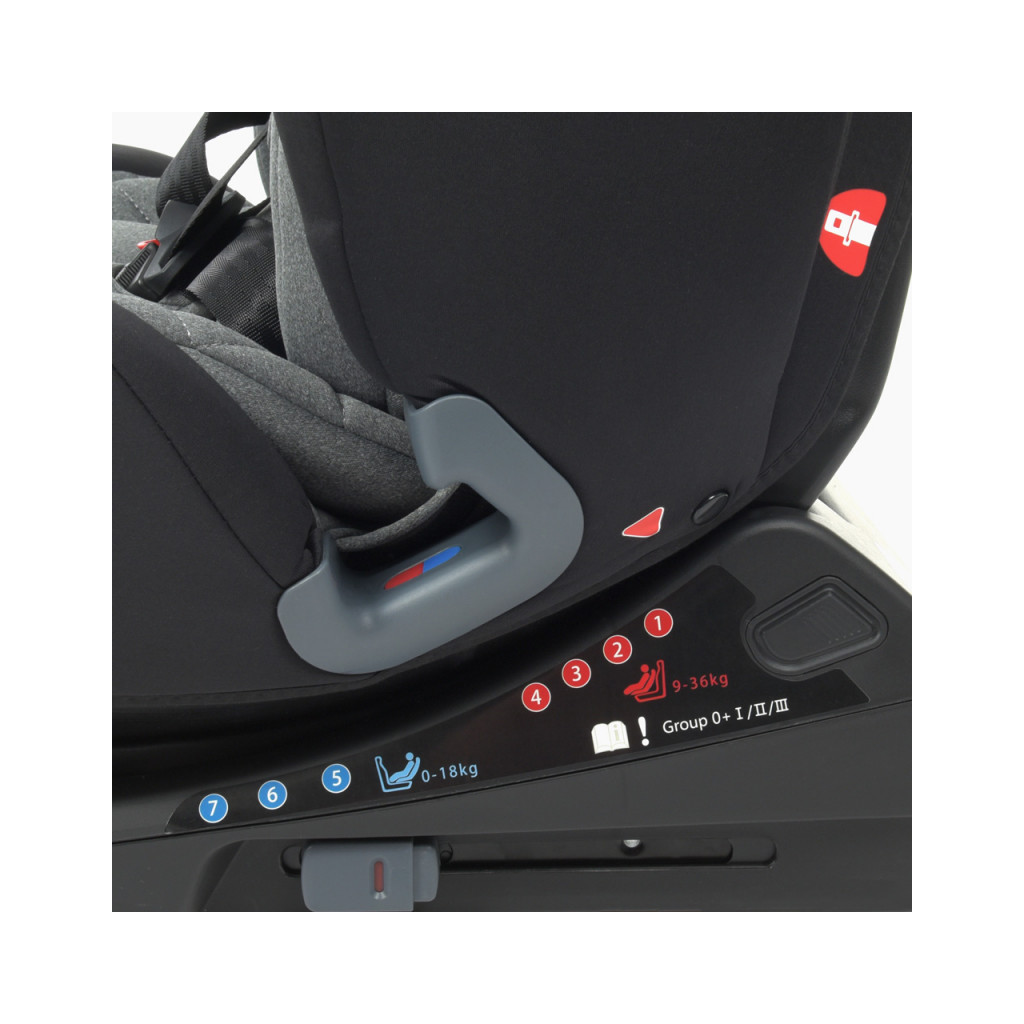 Автокрісло El Camino ME 1093 Memphis Iso-Fix 0-36 кг grey black - зображення 11