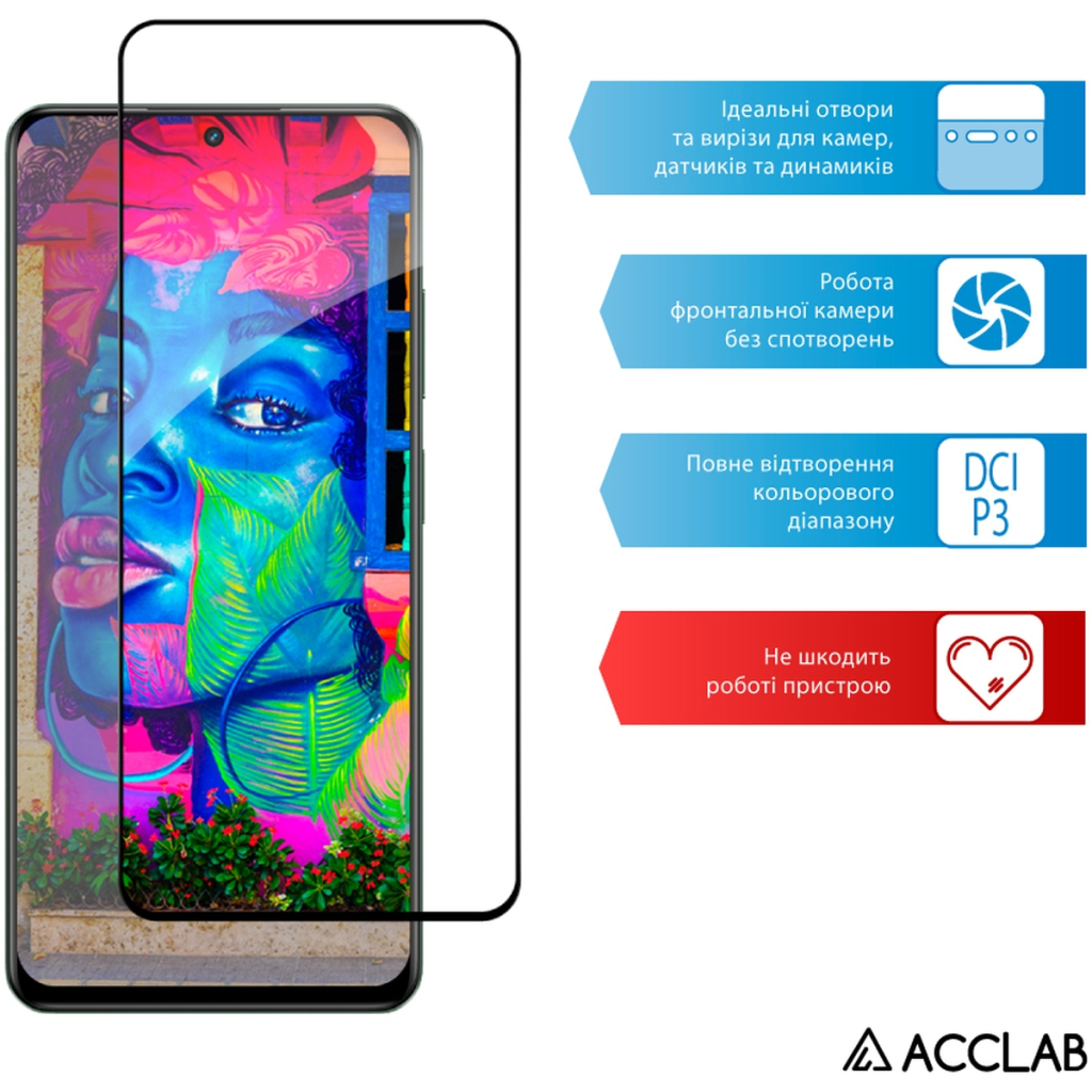 Скло захисне ACCLAB Full Glue Realme 12+ Black (1283126592454) - зображення 5
