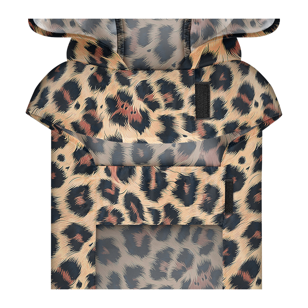 Дощовик для тварин WAUDOG Clothes Накидка з капюшоном Леопард L (358-4066) - зображення 4